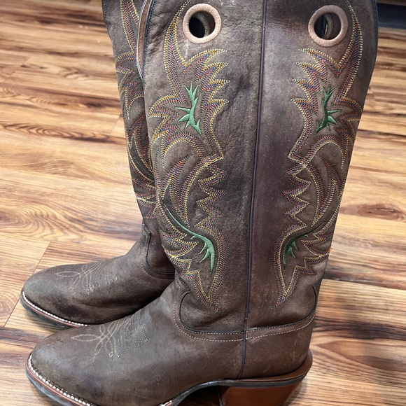 Tony Lama Other - Tony Lama Knee High Brown Leather Cowboy Boots 11D Costal Cowboy new wot